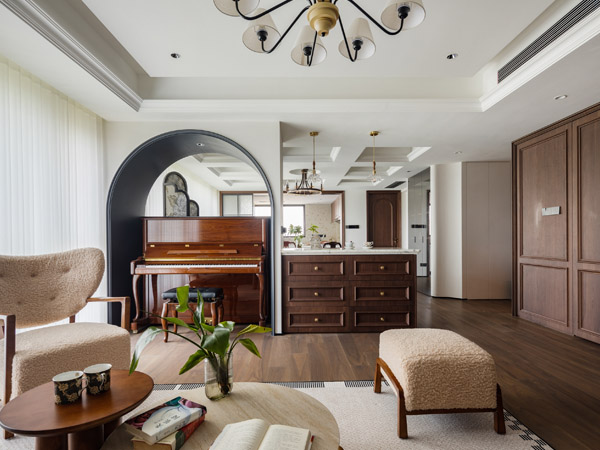 北兴三千城135平混搭轻奢效果图案例