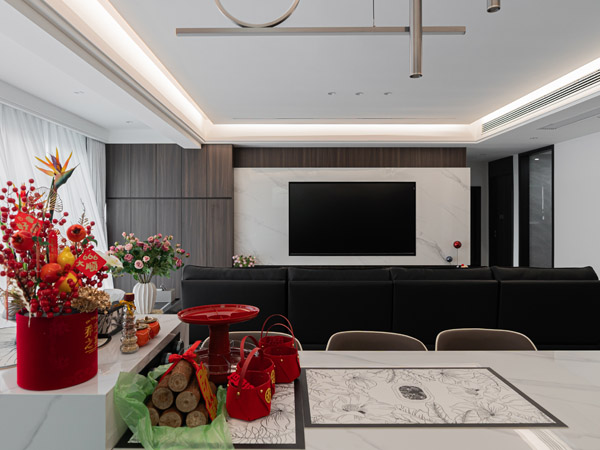 北兴三千城135平混搭轻奢效果图案例